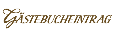 Gästebucheintrag